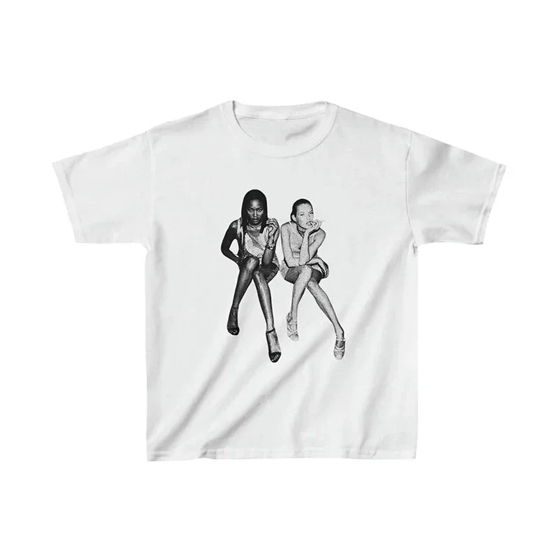 Hip Hop E-girl Graphic Print t shirt