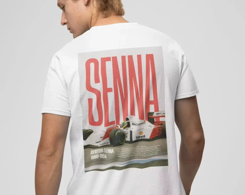 2025 Ayrton Senna Formula 1 Graphic T Shirts