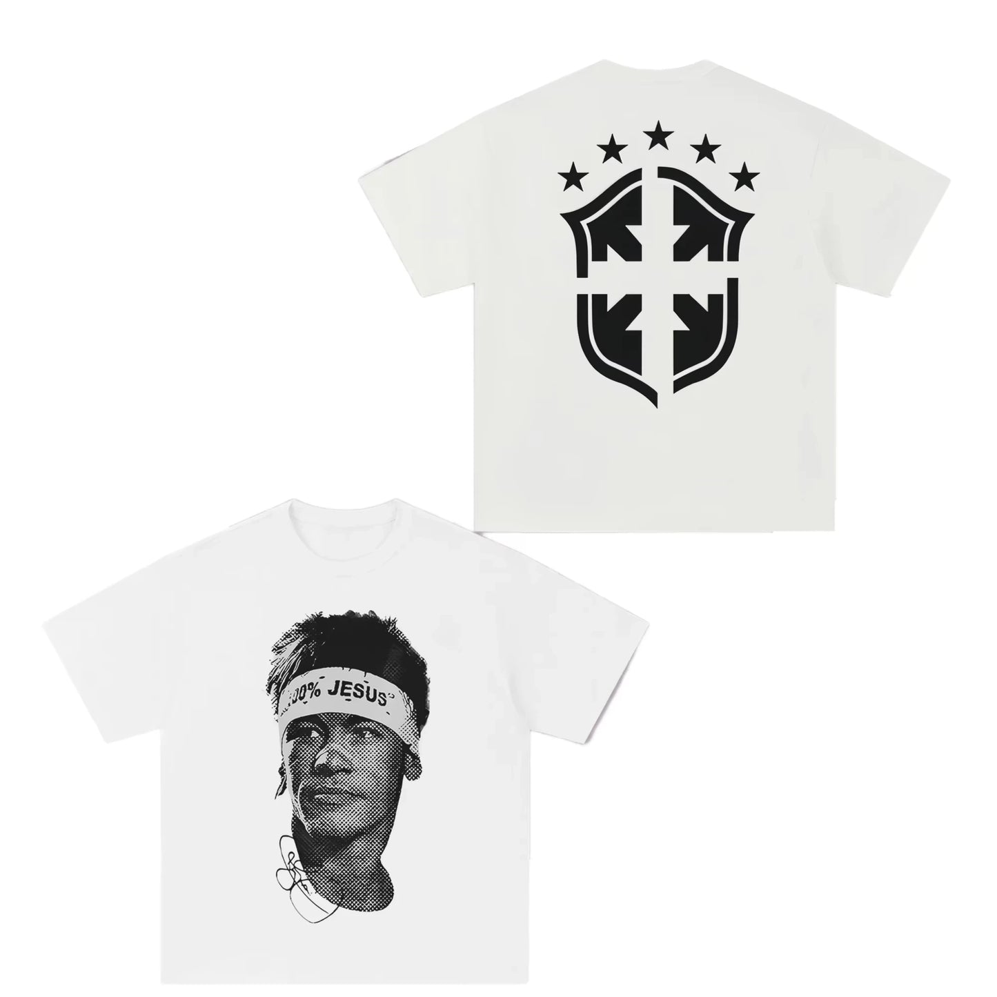 Neymar American Football Star Print Cotton Short-sleeved T-shirt