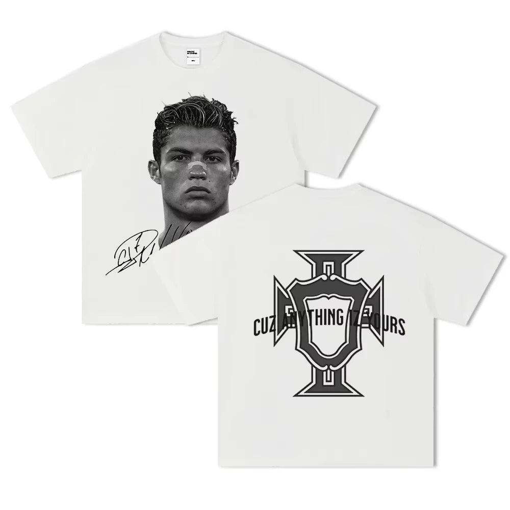 Neymar American Football Star Print Cotton Short-sleeved T-shirt