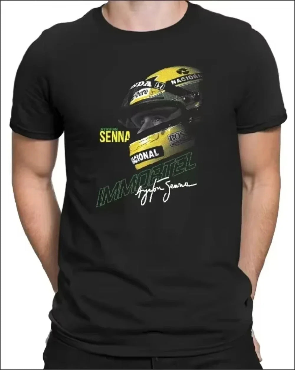 2025 Ayrton Senna Formula 1 Graphic T Shirts