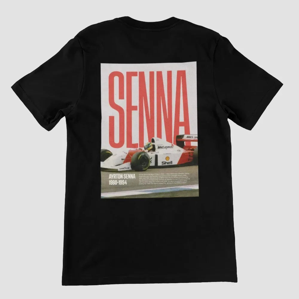 2025 Ayrton Senna Formula 1 Graphic T Shirts