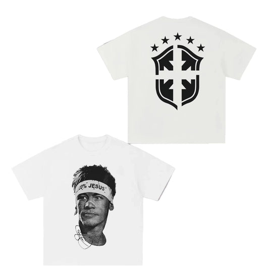 Neymar American Football Star Print Cotton Short-sleeved T-shirt