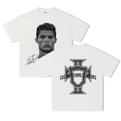Neymar American Football Star Print Cotton Short-sleeved T-shirt
