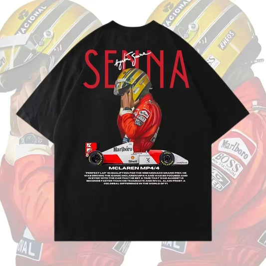 2025 Ayrton Senna Formula 1 Graphic T Shirts